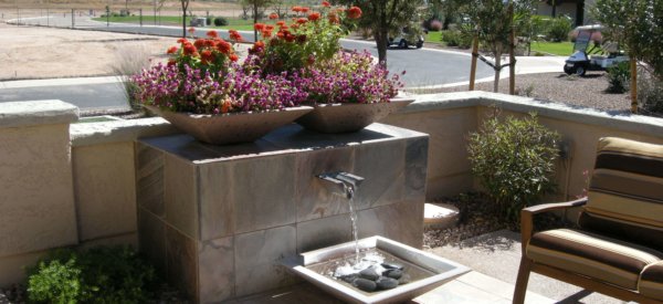 landscaping water feature